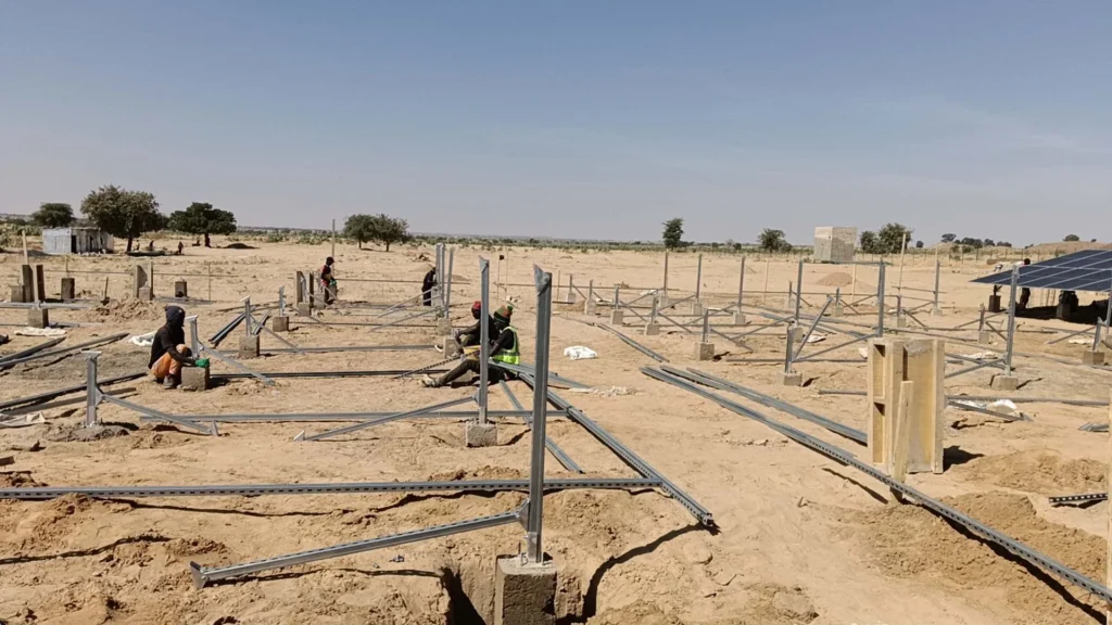 A SAKO project currently under installation in the desert region of Chad, December 2025.