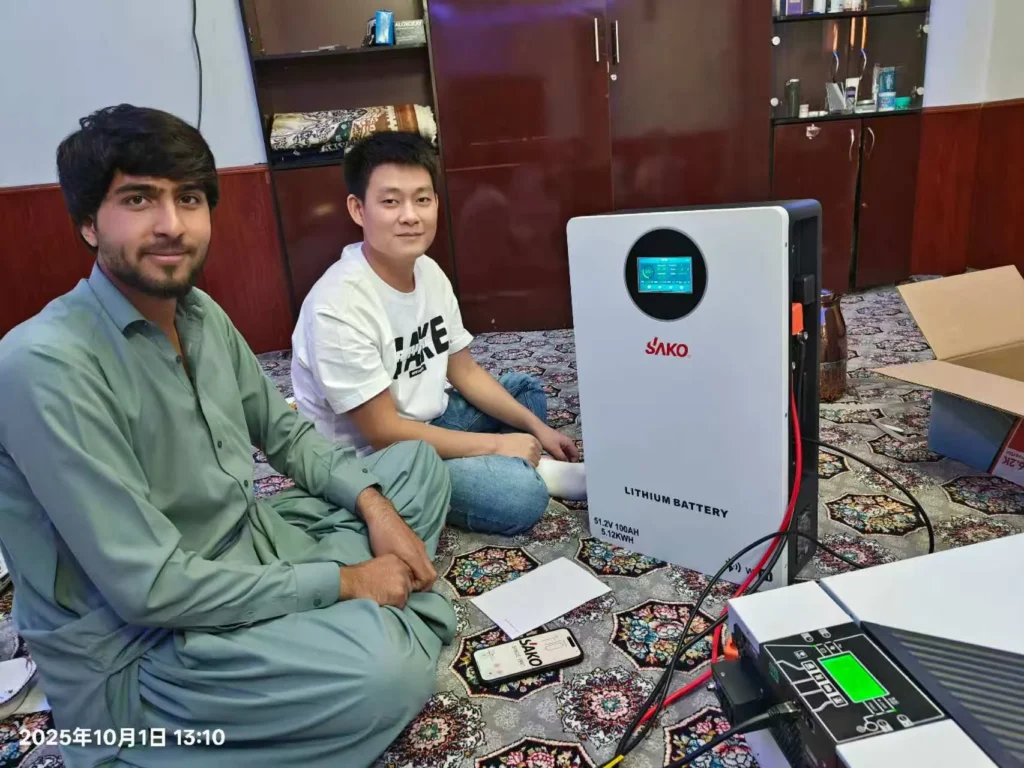 SAKO engineers providing on-site technical support in Afghanistan, October 2025.